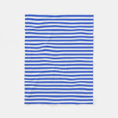 Couverture Polaire Royal Blue Combination Stripes par Shirley Taylor (Devant)
