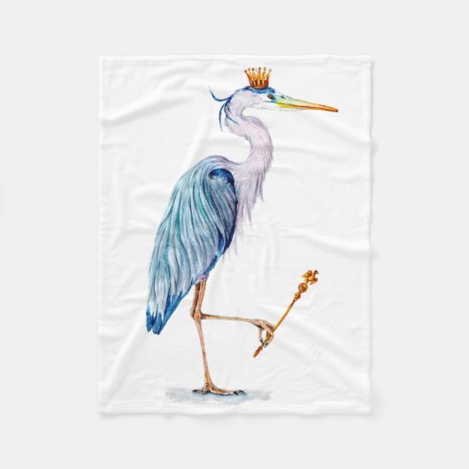Couverture Polaire Royal Blue Heron (Devant)