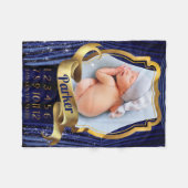 Couverture Polaire Royal Prince Baby Milestone Photo (Devant (Horizontal))