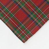 Couverture Polaire Royal Stewart Plaid Fleece Blanche (Coin)