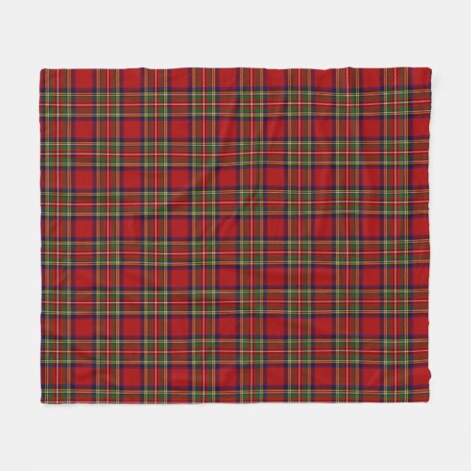 Couverture Polaire Royal Stewart Tartan Plaid Scottish Motif (Devant (Horizontal))