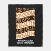 Couverture Polaire Royaume Entrepreneur Christian Business (Devant)