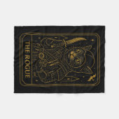 Couverture Polaire Rpg Gamer Rogue D20 Dice Nerdy Geek Chat Hommes Fe (Devant (Horizontal))