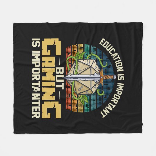 Couverture Polaire rpg gaming est important (Devant (Horizontal))