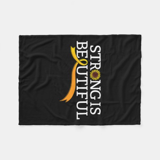 Couverture Polaire Rsd Crps Sensibilisation Nouveauté Orange Ribbon T (Devant (Horizontal))