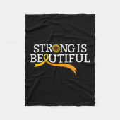 Couverture Polaire Rsd Crps Sensibilisation Nouveauté Orange Ribbon T (Devant)