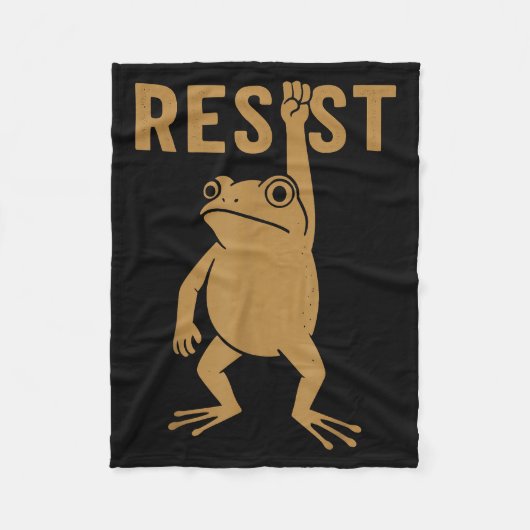 Couverture Polaire Rtland Frog Funny City Art - Rtland Frog Protest  (Devant)