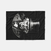 Couverture Polaire Rtrait Scrooge Ebenezer Avec Signature (Devant (Horizontal))