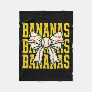 Couverture Polaire Ruban à nœud banane Fruit Femmes Filles Enfants
