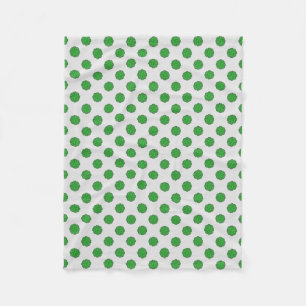 Couverture Polaire Ruban aux fleurs vertes par Kenneth Yoncich