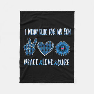 Couverture Polaire Ruban Bleu À Mon Fils Novembre Sensibilisation au