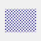 Couverture Polaire Ruban de fleurs bleues par Kenneth Yoncich (Devant (Horizontal))