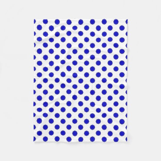 Couverture Polaire Ruban de fleurs bleues par Kenneth Yoncich (Devant)