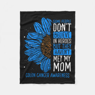Couverture Polaire Ruban de sensibilisation au cancer du côlon Maman
