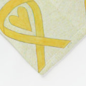 Couverture Polaire Ruban de sensibilisation au cancer osseux Fleece C (Coin)