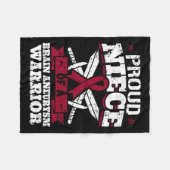 Couverture Polaire Ruban De Sensibilisation Du Guerrier À L'Aneurysme (Devant (Horizontal))