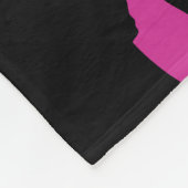 Couverture Polaire Ruban déchiré / Badass...Cancer du sein (Coin)