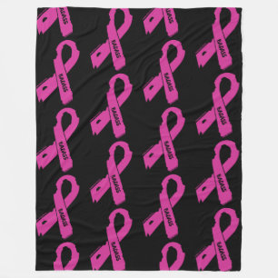 Couverture Polaire Ruban Déchiré/Sein Cancer...Méchante