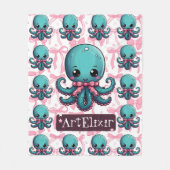 Couverture Polaire Ruban d'octopus (Devant)