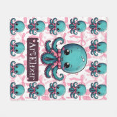 Couverture Polaire Ruban d'octopus (Devant (Horizontal))