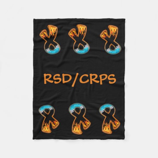 Couverture Polaire Ruban incendie et glace (Devant)