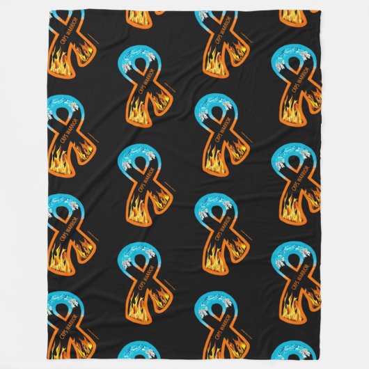 Couverture Polaire Ruban incendie et glace... (Devant)