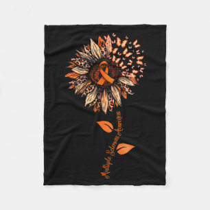 Couverture Polaire Ruban Orange de Sensibilisation à la Sclérose en P