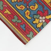 Couverture Polaire Ruban perse rouge et or (Coin)