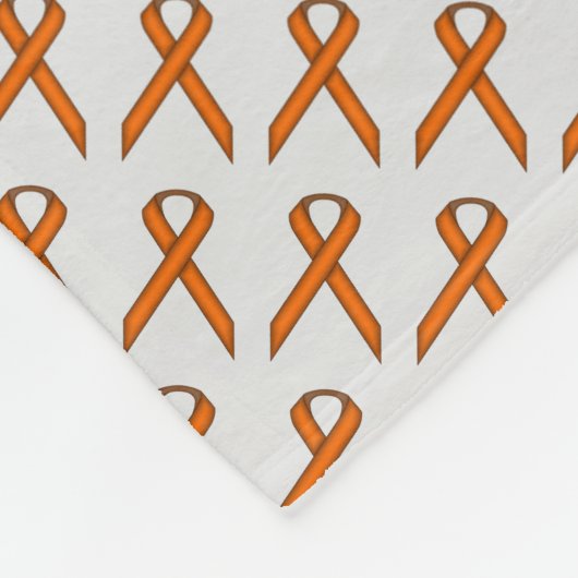 Couverture Polaire Ruban standard orange (Coin)