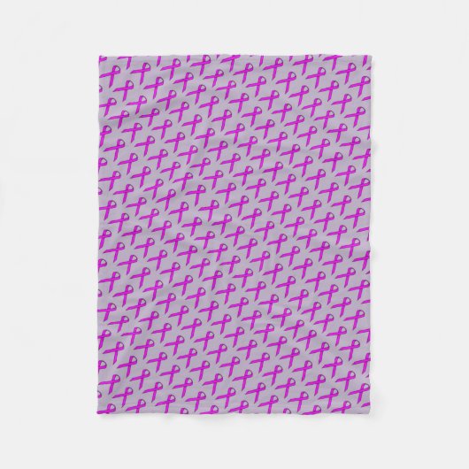 Couverture Polaire Ruban standard violet (Devant)