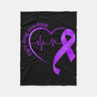 Couverture Polaire Ruban Violet de Sensibilisation au Surdosage de Dr
