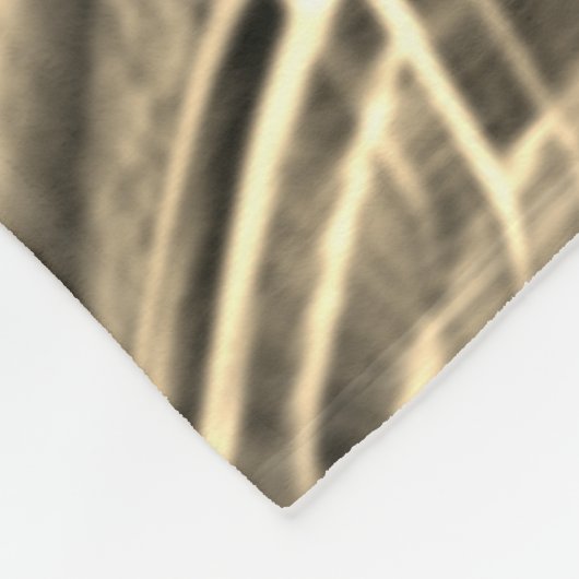 Couverture Polaire Rubans courbés beiges, contrastés par trait gaufré (Coin)