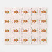 Couverture Polaire Rubans de biscuits de Noël (Devant (Horizontal))