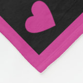 Couverture Polaire Rubans roses/Multi...Cancer du sein (Coin)
