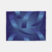 Couverture Polaire rubans saphir (Devant (Horizontal))