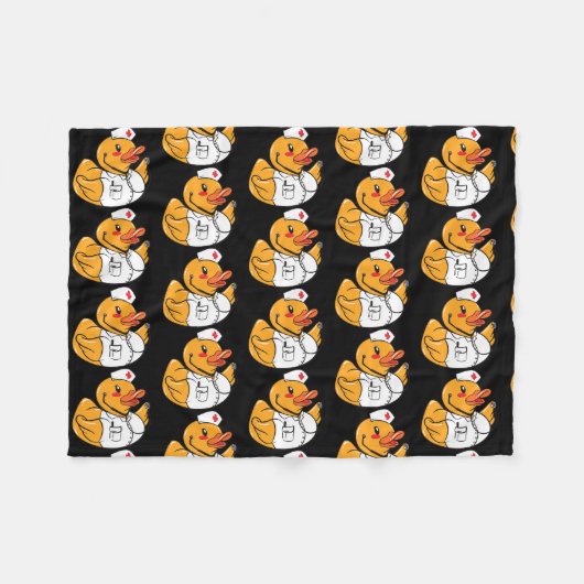 Couverture Polaire Rubber Duck Nurse Duck On Duty Medical Rubber (Devant (Horizontal))