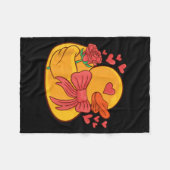 Couverture Polaire Rubber Duck Valentines Day Rubber Duckie  (Devant (Horizontal))