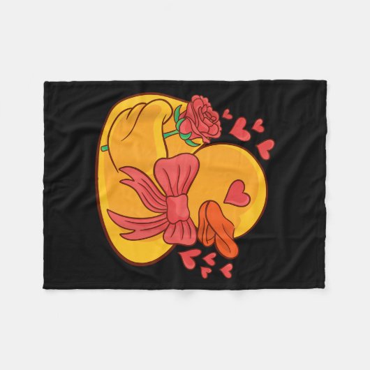 Couverture Polaire Rubber Duck Valentines Day Rubber Duckie (Devant (Horizontal))