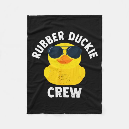 Couverture Polaire Rubber Duckie Crew Funny Rubber Duck (Devant)