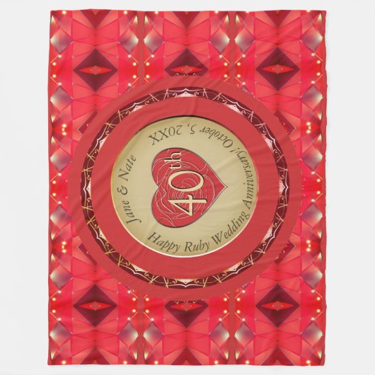 Couverture polaire Ruby 40e anniversaire (Devant)