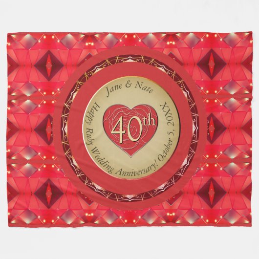 Couverture polaire Ruby 40e anniversaire (Devant (Horizontal))