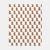 Couverture Polaire Ruby Cavalier King Charles Motif espagnol (Devant)