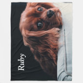 Couverture Polaire Ruby Cavalier King Charles Spaniel Chien Chien Chi (Devant)