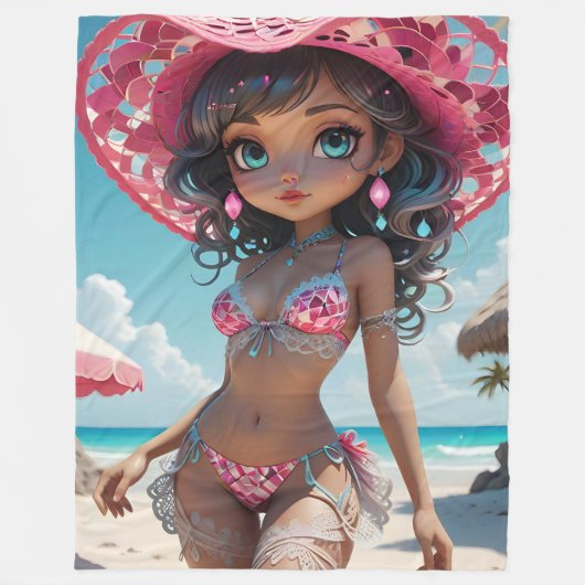 Couverture Polaire Ruby Dollz Blanche polaire (Devant)