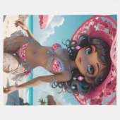Couverture Polaire Ruby Dollz Blanche polaire (Devant (Horizontal))