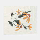 Couverture Polaire Rudbeckia Hirta Black-Eyed Susan Fleurs esthétique (Devant (Horizontal))