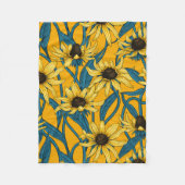 Couverture Polaire Rudbekia jaune (Devant)