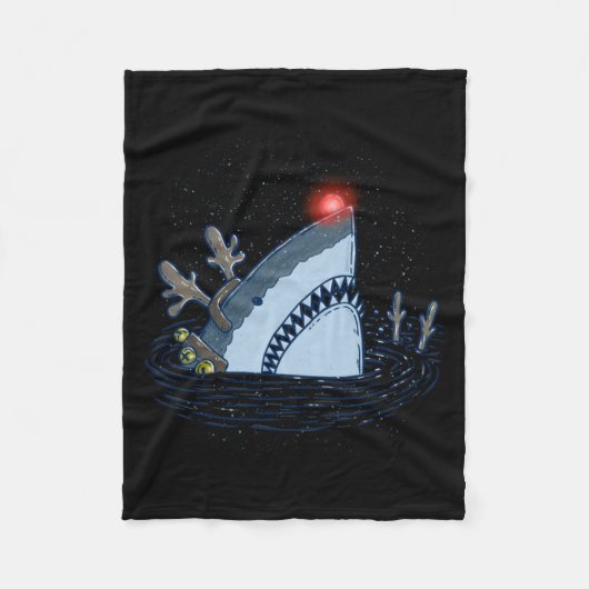 Couverture Polaire Rudolph The Shark - Funny Christmas Long Sleeve (Devant)