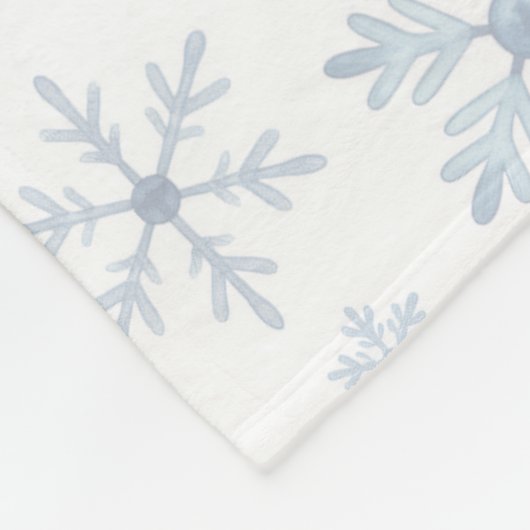 Couverture Polaire Rudolph with Blue Snowflakes  (Coin)