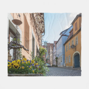 Couverture Polaire Rue colorée à Rothenburg ob der Tauber